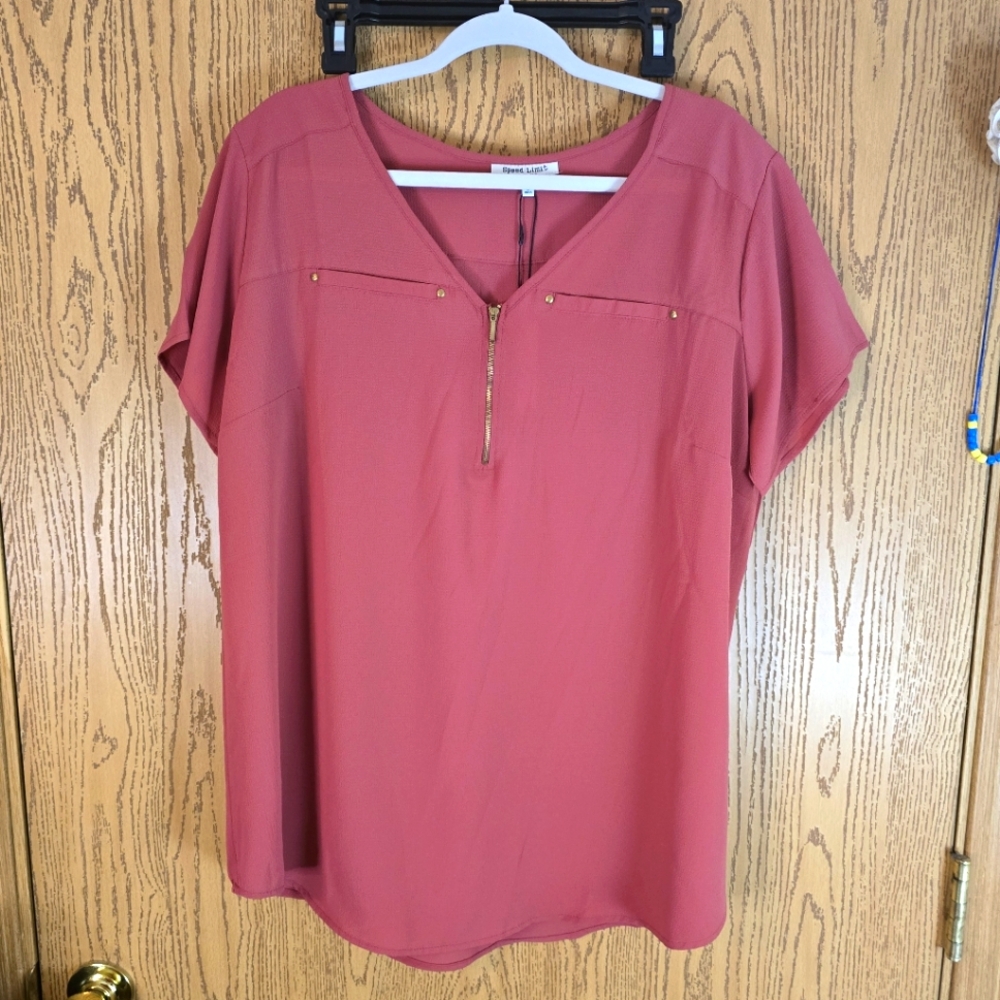 Women's Rust Colored Blouse 2X